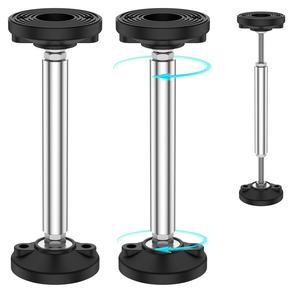 2Pcs Telescopic Support Rod Stainless Steel Cabinet Adjustable Support Pole 300kg Weight Capacity High Hardness Sink Support