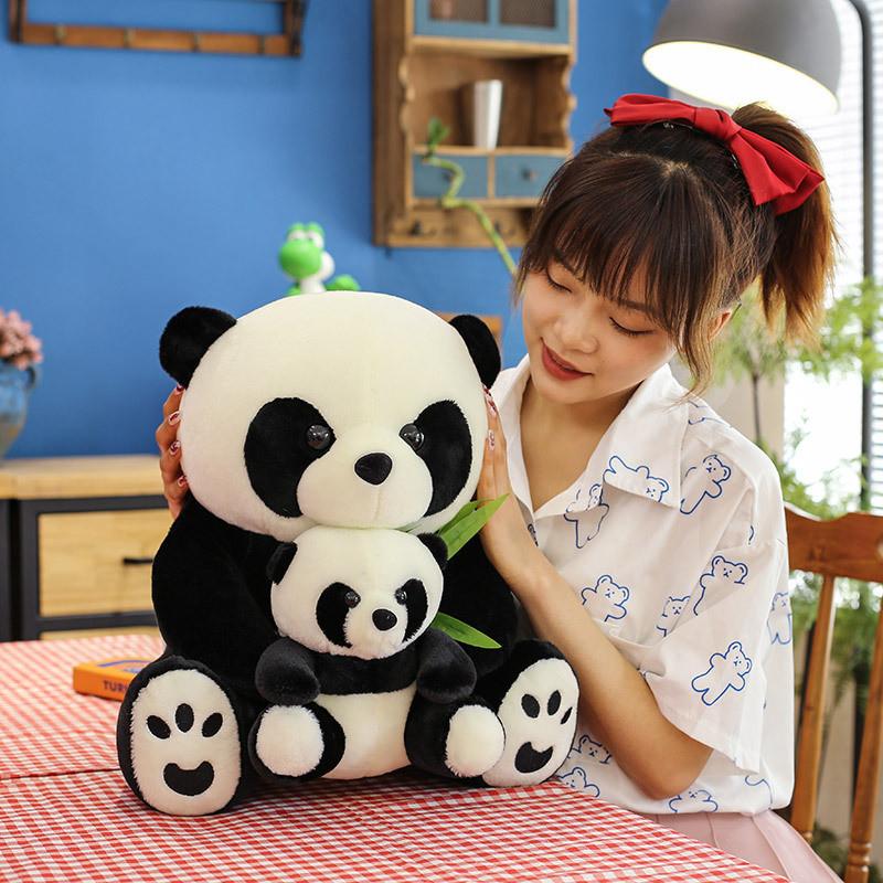 Adorable Giant Panda Plush Toy Snuggly Soft Stuffed Animal Zoo Gift Customizable