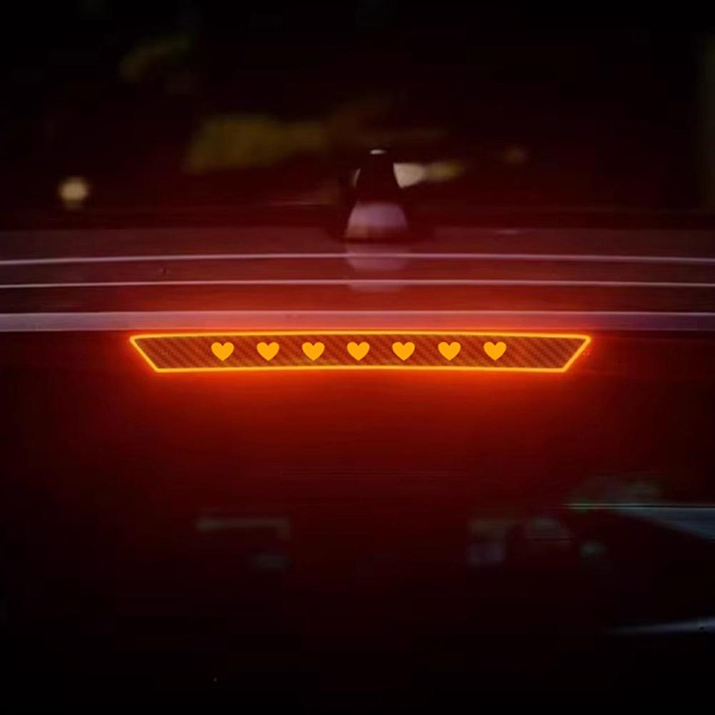 Universal Car Taillight Brake Lights Lamp Sticker Protector Sticker Devil Eyes Heart Carbon Fiber Covers Accessories Hawkeye