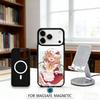 Cute TouHou Project Flandre Phone Case Magnetic For iPhone17 16 15 14 13 12 Pro Max For Magsafe Wireless Charging Cover