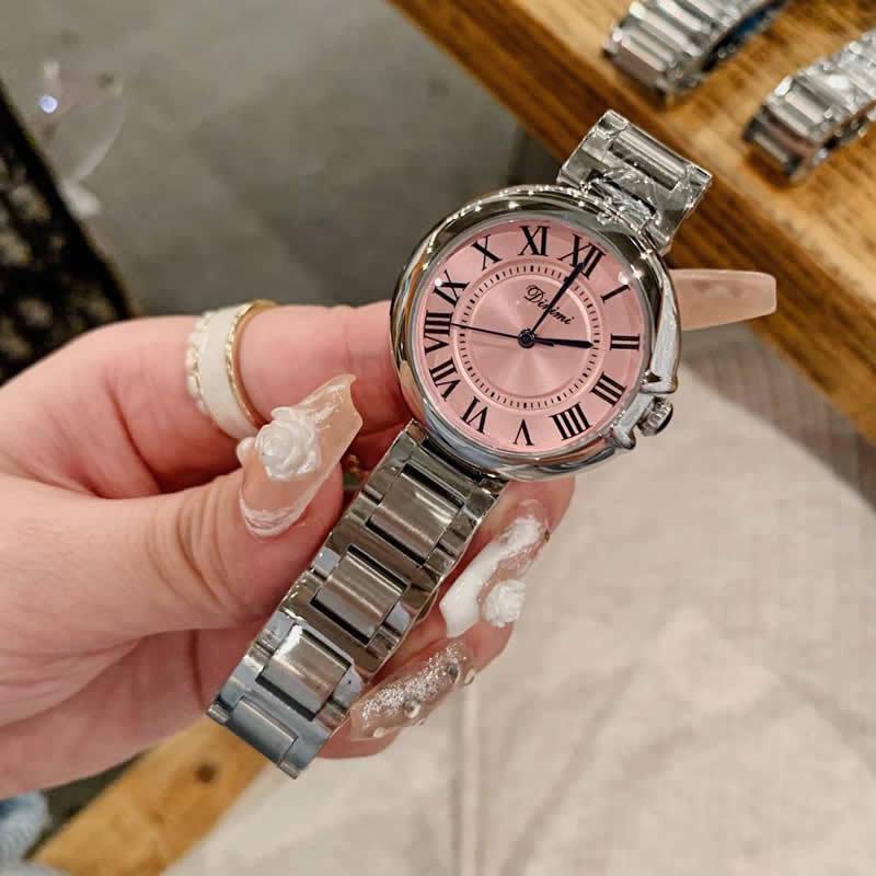 

Женские ретро кварцевые часы с римскими цифрами и стальным браслетом, 2023