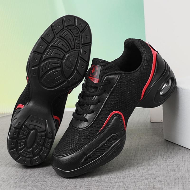 

Женская обувь имеет дышащую среднюю подошву, мягкую дышащую танцевальную обувь, кроссовки для женщин, тренировочную обувь, современные танцевальные джазовые туфли, кроссовки 39 чёрный