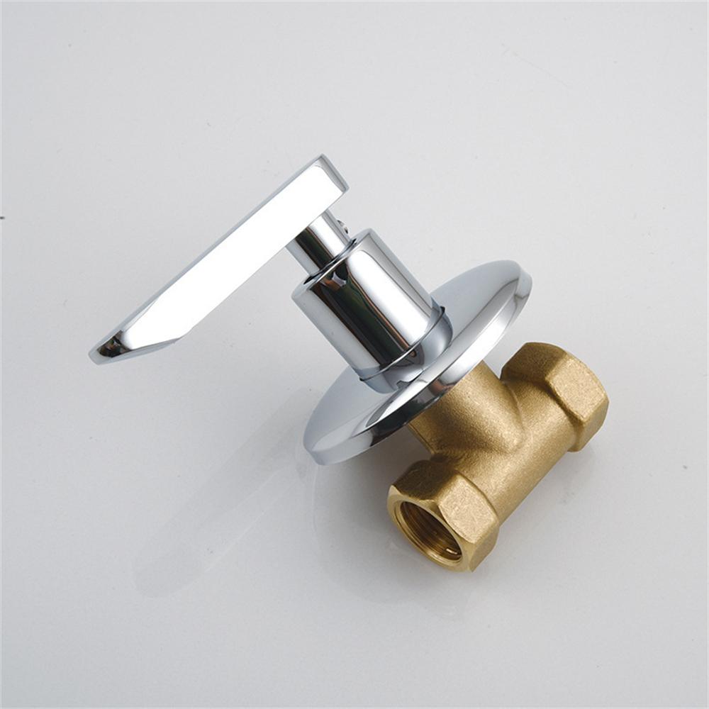 1Pcs Copper Bathtub Faucet Valve 1/2'' 3/4'' Bathroom Shower Cold Water Tap Valve Single Handle Concealed Angle Valve Accessory