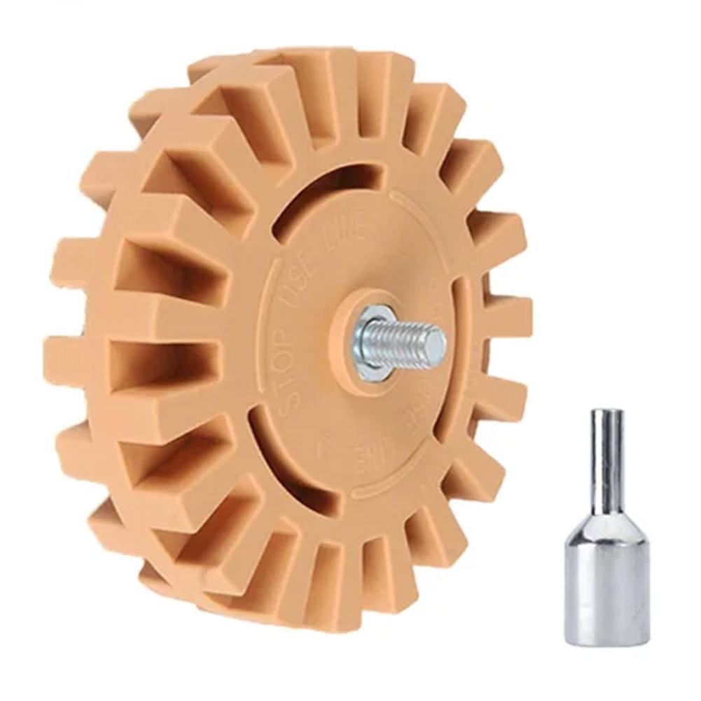 Hochwertige Gummi-Radiererscheibe für Autos, Boote, Wohnmobile, zum Entfernen von Aufklebern, Zierstreifen und Abziehbildern