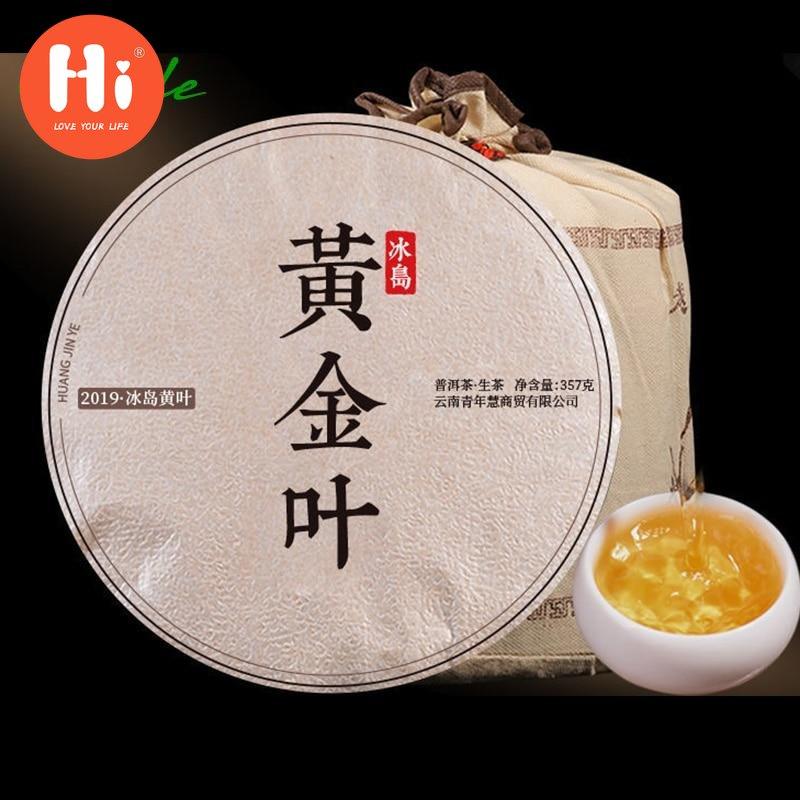 

2019 Бинндао Шэн Пуэр Чай Lincang Древнее дерево Кристалл Запах Сырье Пуэр чай 357г