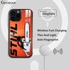 Funda de Teléfono Magnética con Logo de Motosierra S-STIHLs Para iPhone 16 15 14 13 12 11 Pro Max Plus Mini Magsafe Cubierta de Carga Inalámbrica