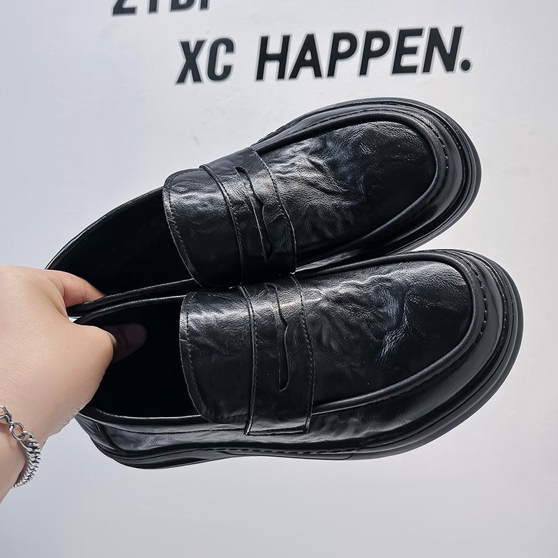 Men's shoes 2024 summer new Doudou shoes business leisure Le Fu leather shoes versatile dress leather shoes 85999-A