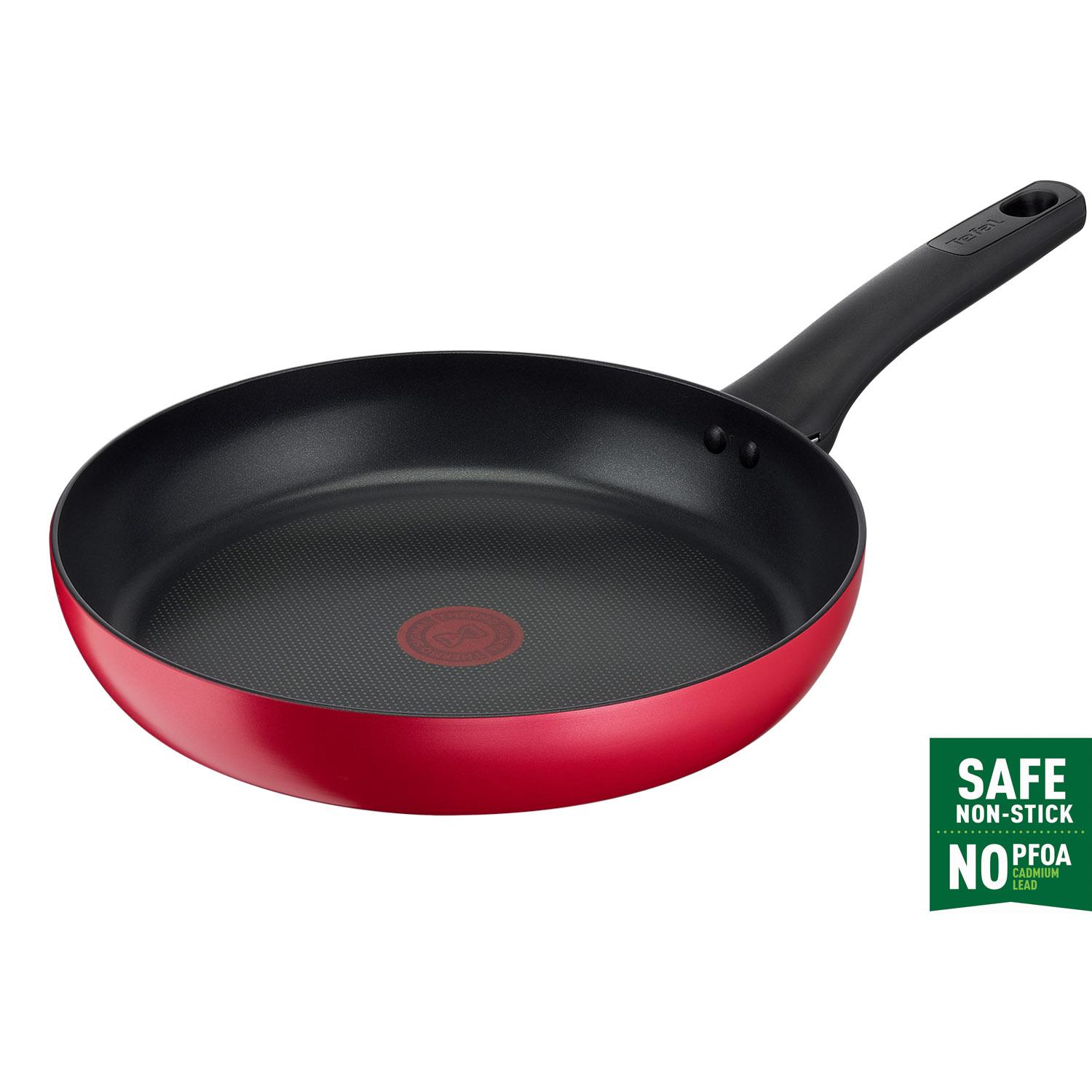 

Титановая сковорода Tefal Excellence Induction с антипригарным покрытием (20 ~ 30см) Можно мыть в посудомоечной машине в духовке без PFOA Red 26cm