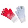 Warm Christmas Knitted Gloves  Women Mittens Soft Winter Velvet Gloves  Riding