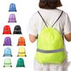 Waterproof Drawstring Gym Backpack 210D Polyester Fitness Handbag Nylon Sports Shoulder Bag  Travel