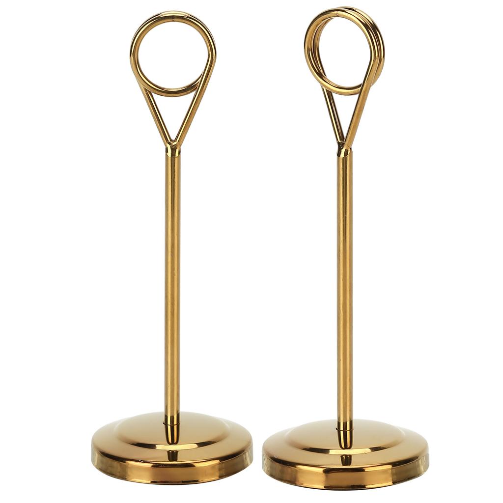 Table Number Holder Stainless Steel Durable Fade Resistant Lightweight Picture Clip for Hotel