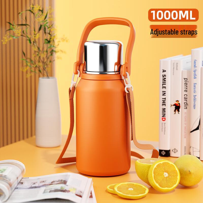 ZISIZ Large Capacity 316 Stainless Steel Insulated Bottle with Tea Filter