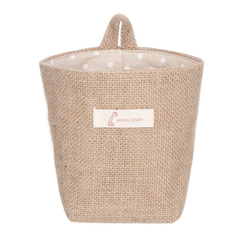 

Home Decor Toy Basket Organizer Storage Basket Hanging Pocket Linen Storage Bag Storage Box 3