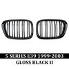 For 1999-2003 BMW 525i M5 Car Front Grille 520i 530i 535i 530d 525td 523i 5 Series Facelift Grill Black E39 Kidney Grille Parts