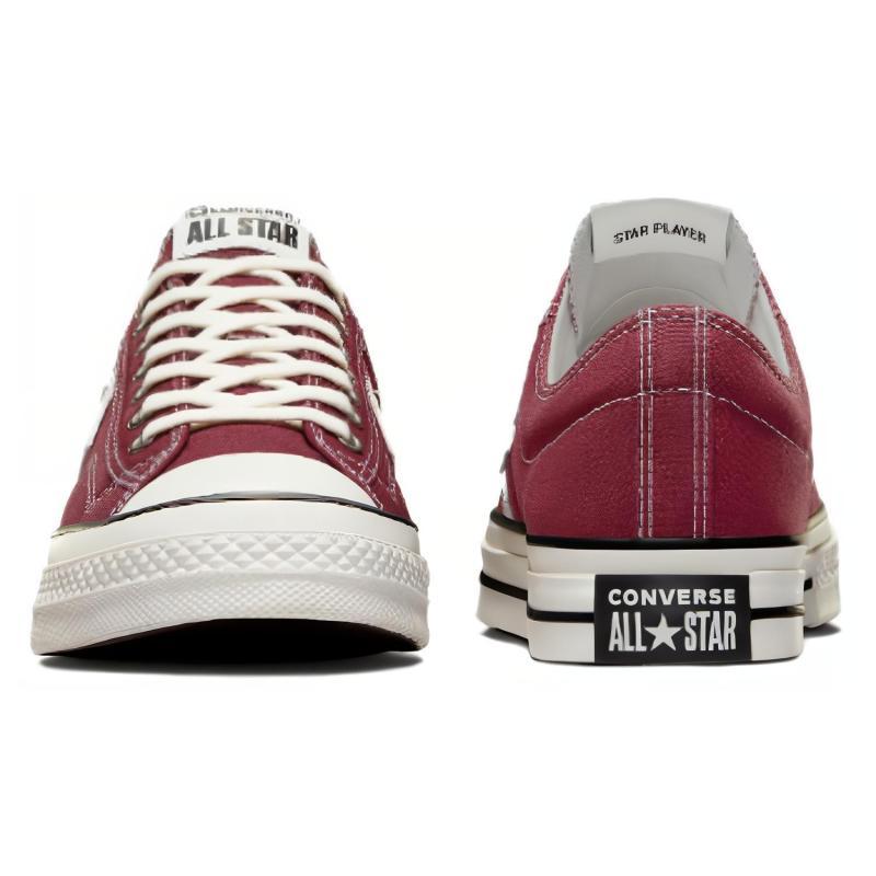Converse Star Player 76 Lace-up Vintage Low-Top Espadrilles Unisex Cherry Red