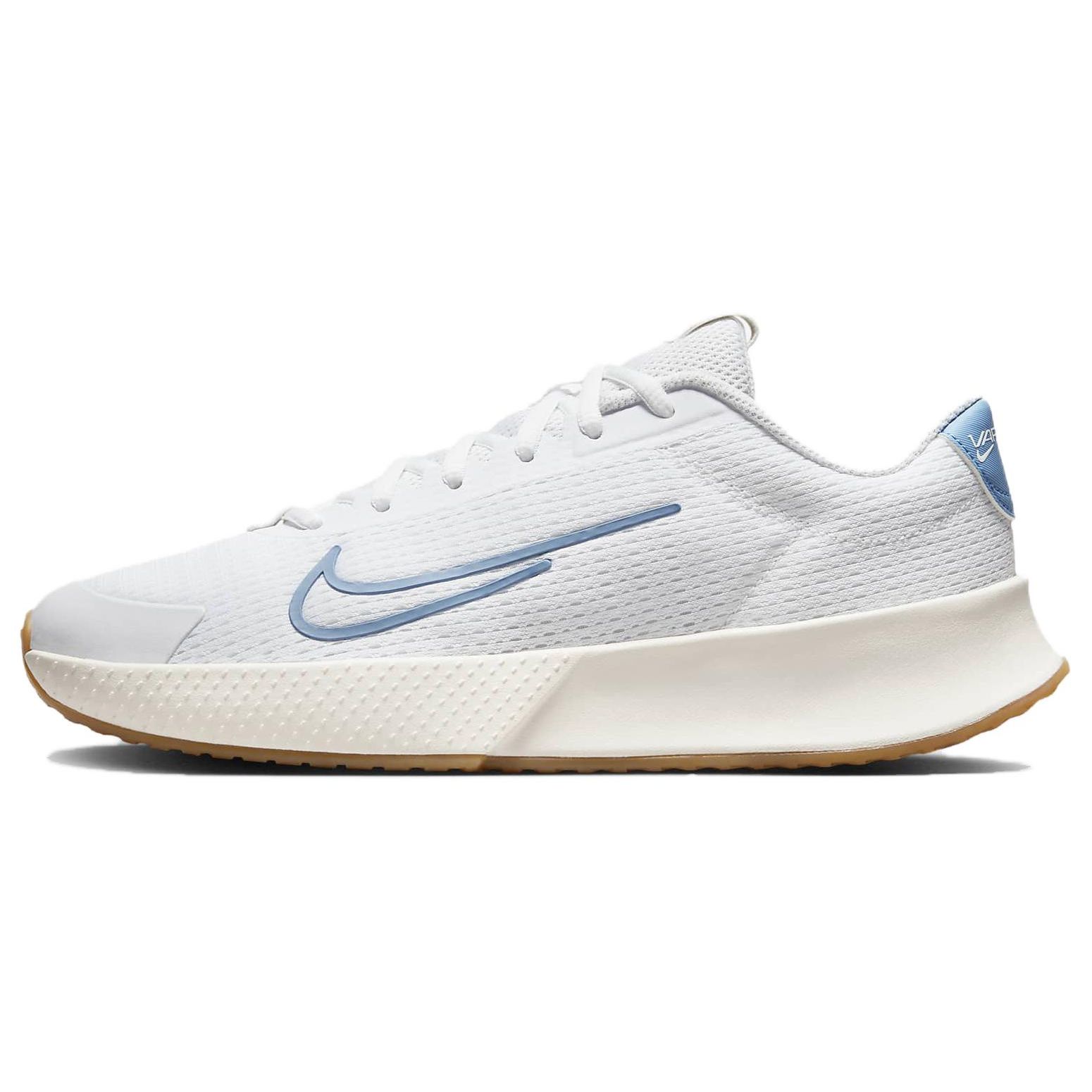 NikeCourt Wmns Vapor Lite 2 HC White Light Blue White Sail Gum Light Brown Light Blue Women s Athletic Shoes DV2019-105 40.5
