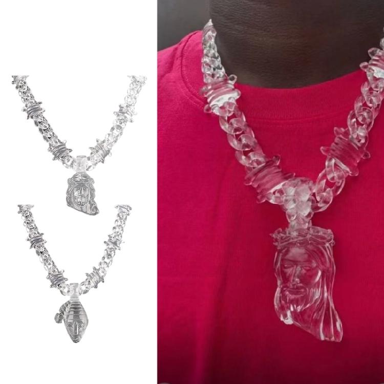 Acrylic Necklace Waterproof Necklace Clear Pendant Necklace Suitable for Fashion Individuals Seeking Unique Accessories