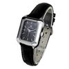 PABLO RAEZ Bestseller Gold Square Women's Watch with Black Leather Strap - Fashionable, Simple, Waterproof, INS Style
