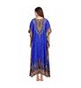 TreegoArt Fashion Women's Polyester Long African Kaftan Caftan Printed Adjustable Boho Dress Nightwear Maxi Gown