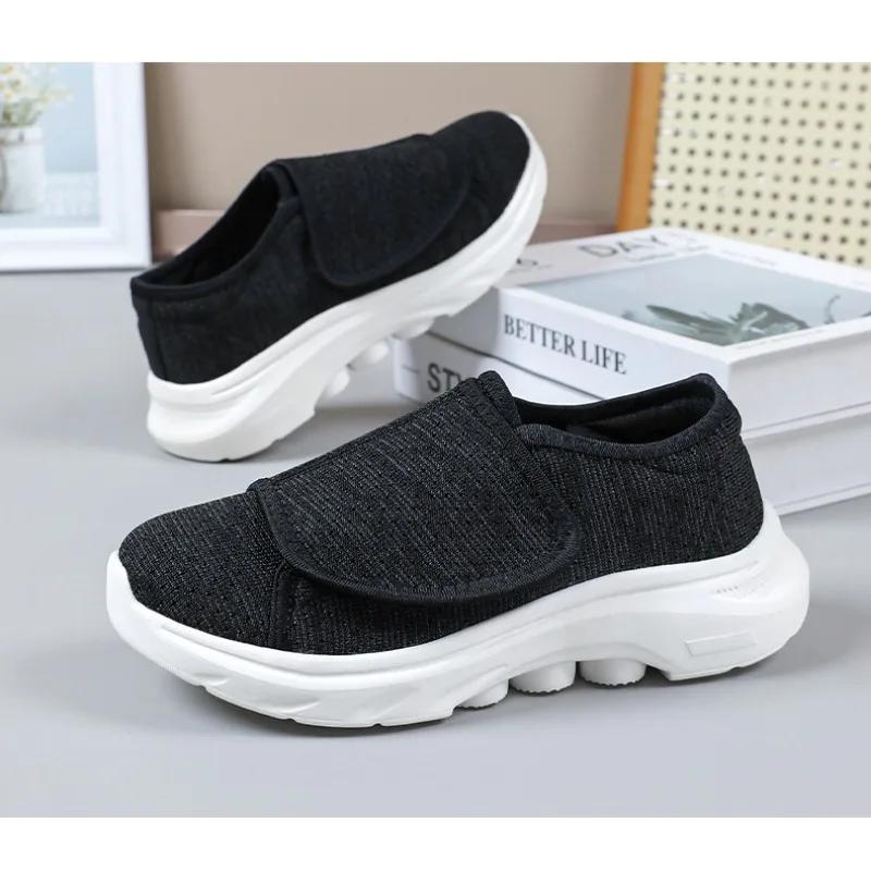 Fashion Women's Spring New Shoes Women's Velcro Mom Shoes Comfortable Breathable Casual Shoes Women platform boots