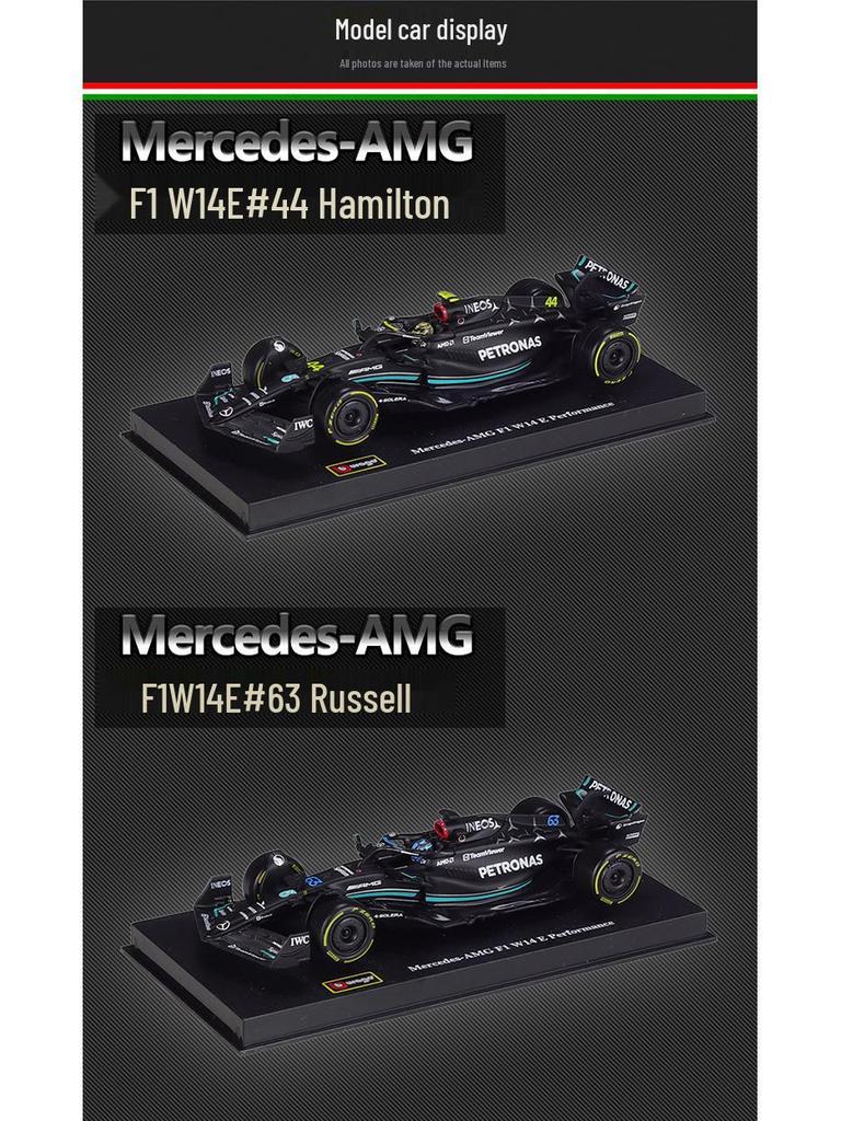 Bimego 1:43 Mercedes W15 F1 Racing Model with Acrylic Display Box