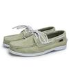Scarpe da Vela alla Moda Fatte a Mano in Pelle da Uomo - Traspiranti, Stile Sottile, Suola Versatile in Pelle di Maiale, Sneakers Casual Basse