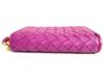 Authentic BOTTEGA VENETA Intrecciato Purple Leather Round Zip Coin Purse #9794  Refurbished