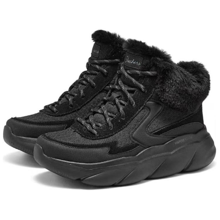 Skechers Modern Comfort Warm Durable Comfortable Versatile Simple Short Snow Boots Women boots Black 168063-BBK