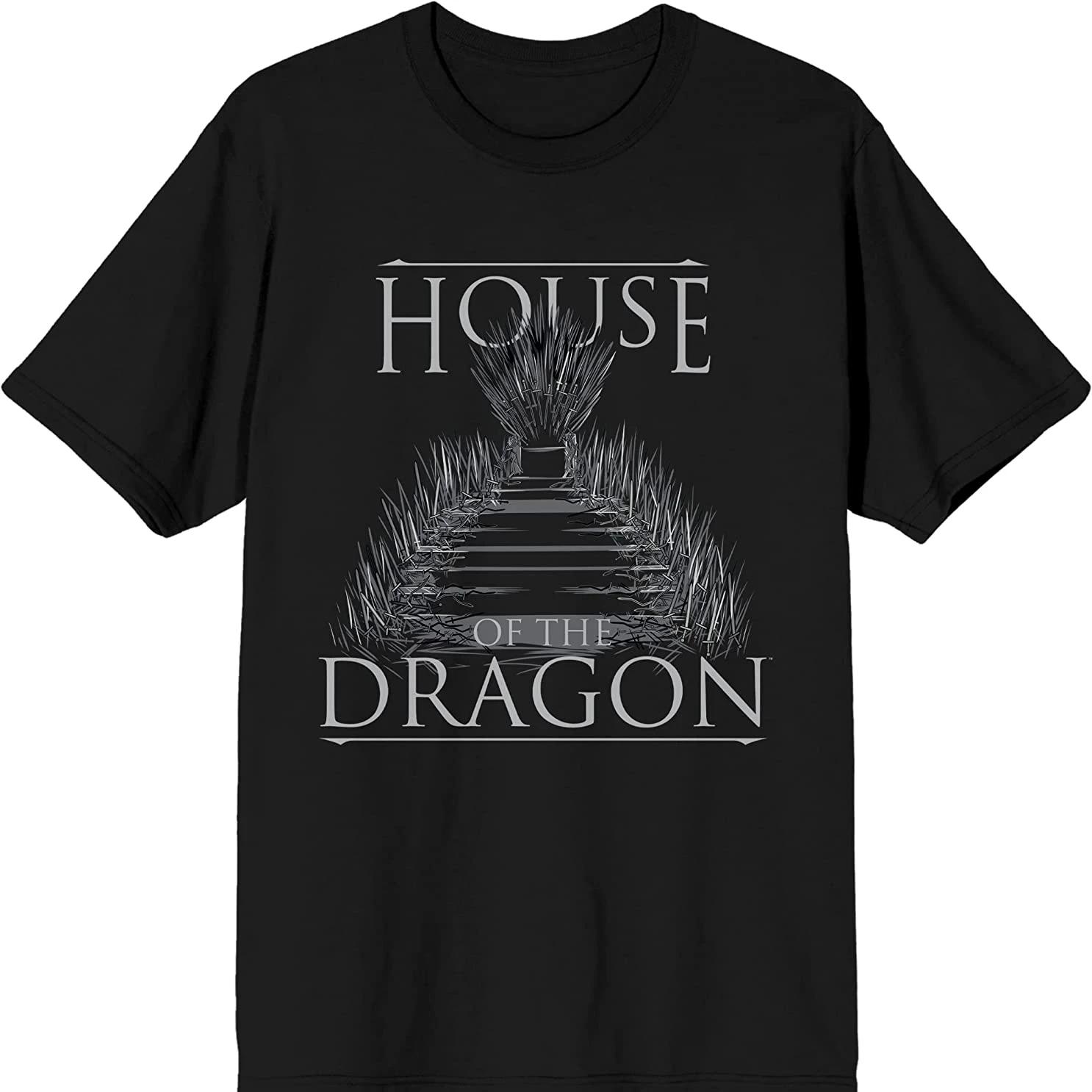 

Hot Sale Dragon Throne Logo T-Shirt Short Sleeve Casual 100% Cotton O-Neck Summer Mens T Shirt Size S-3XL - Men s Summer Cott... S разноцветный