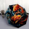 1pc Koi Fish Swirls Artwork Umbrella with Plastic Handle,Suitable for All Seasons Home Travel Outdoor UmbrellaB1643