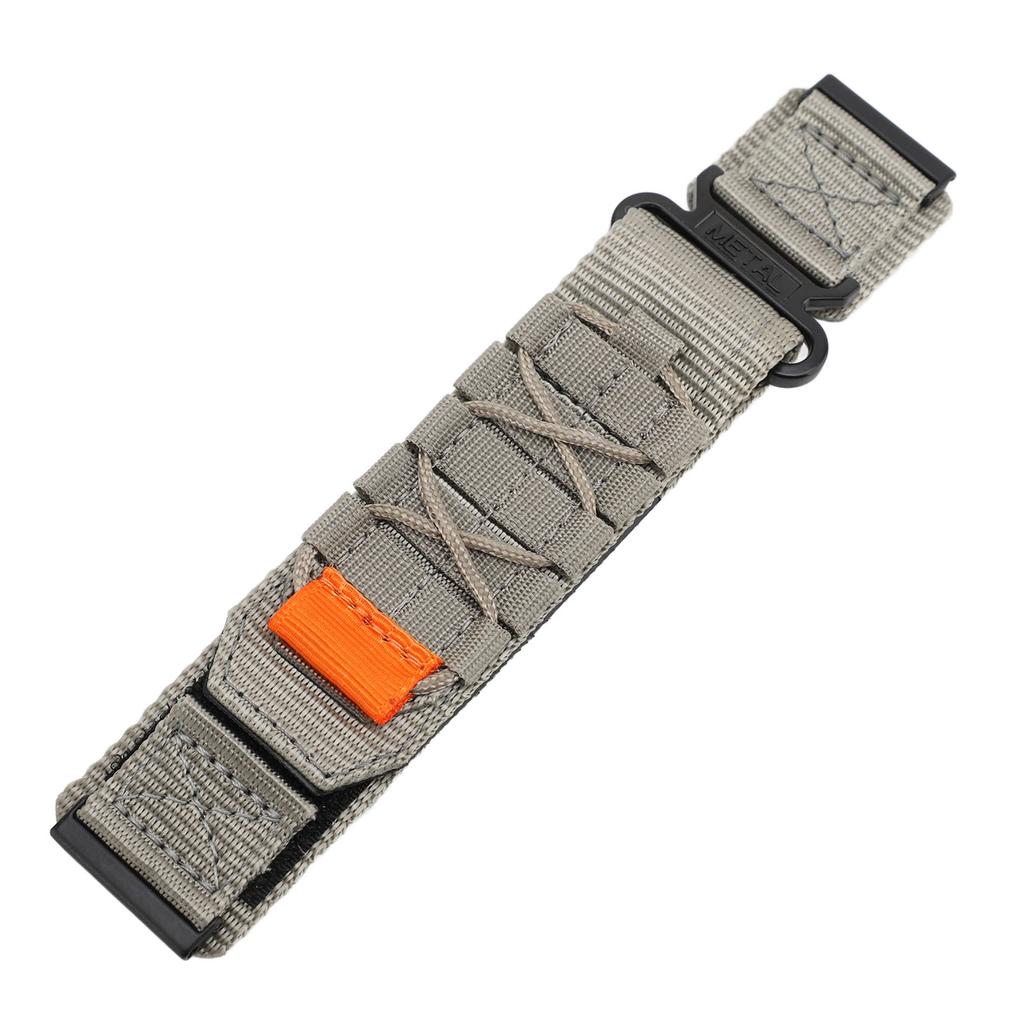24mm Nylon Watch Strap Smart Watch Band Replacement Sport Watch Wristband for 9 Baro/ 9/7/D5i Grey