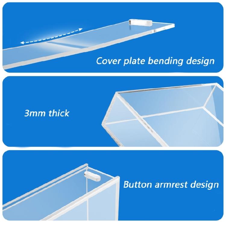 Modern Wall Mount CDs Display Case For Double Triple Disc Jewel Case Acrylic Holder Easy Installation For Indoor