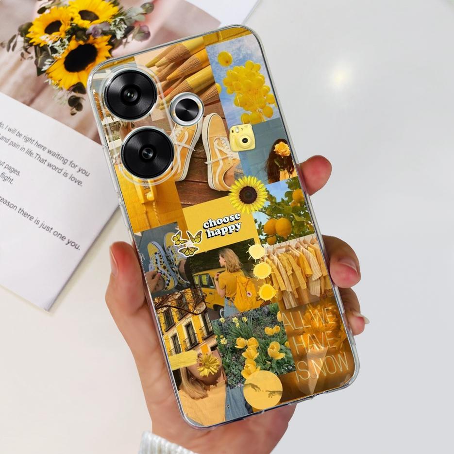For Xiaomi Redmi Turbo 3 Case Poco F6 Fashion Painted Cover Soft Silicone Phone Cases For Xiaomi Poco F6 F 6 Redmi Turbo3 Bumper