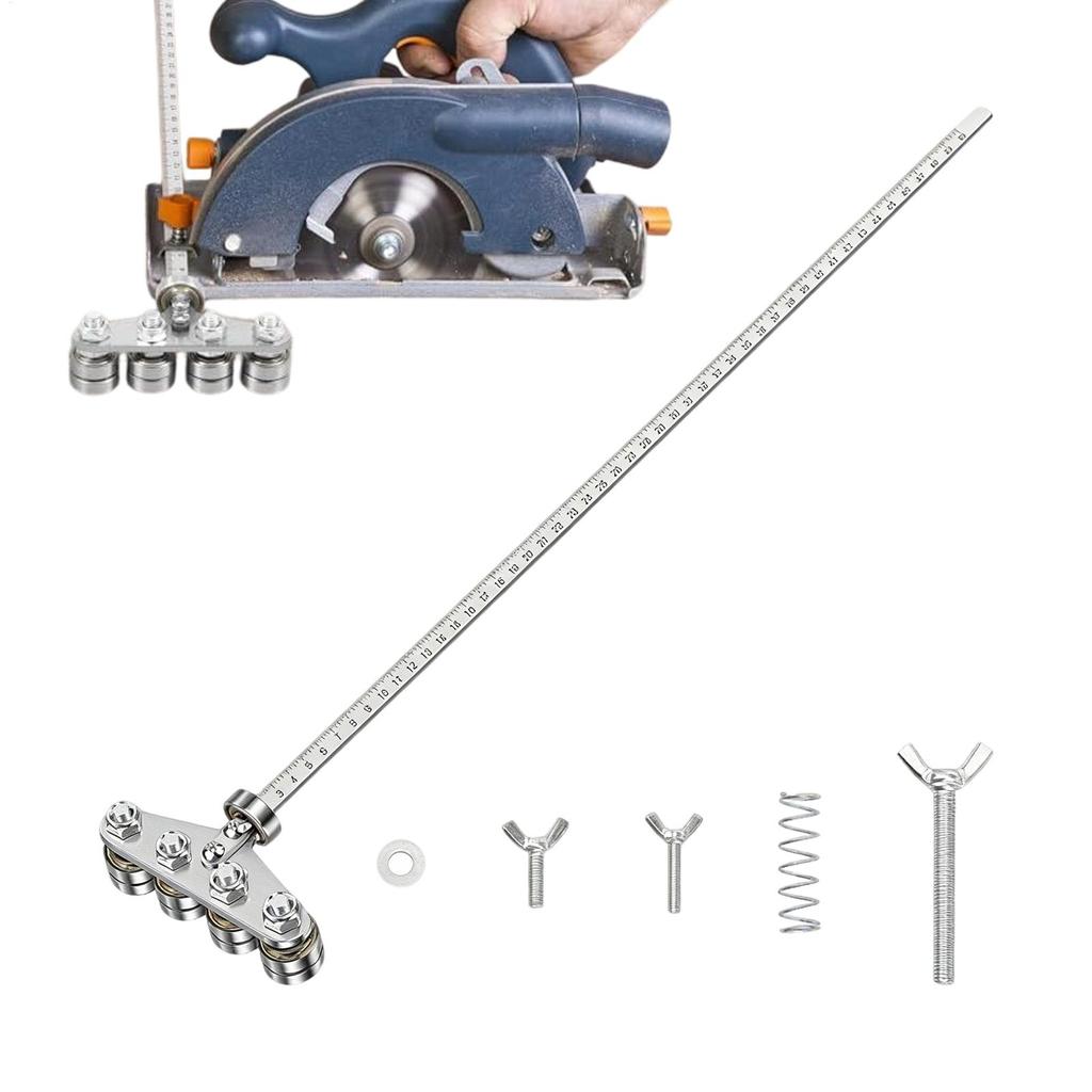Wood cutting positioning calipers Adjustable Measurement Guide Rail Furniture Circular Saws ruler cutting guide for woodworker