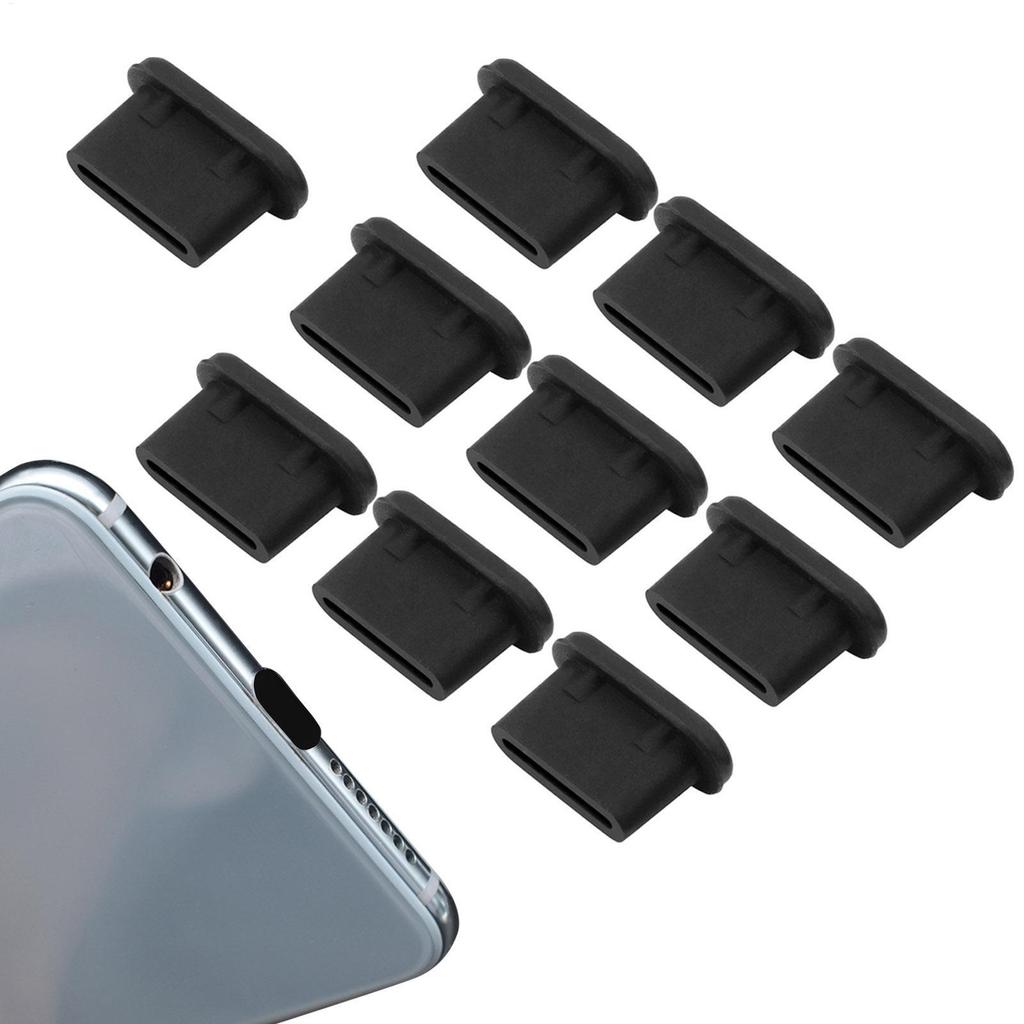 10PCS/set Type-C Silicone Dust Plugs Phone USB Charging Port Protector Cover Type C Anti-dust Caps for Samsung Xiaomi Huawei