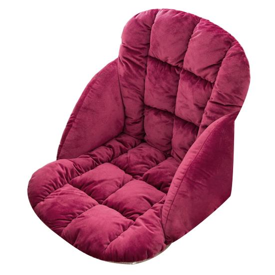 Winter Chair Cushion with Back Support And Elastic Band Thickened Keep Warm Detachable Washable Office Chair Seat Cushion Rocking Chair Cushion