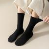 Women Slouch Socks Scrunch Crew Socks Retro Plain Color Stretchy Boot Socks for Girls Street Casual Wear Sneakers Loafers