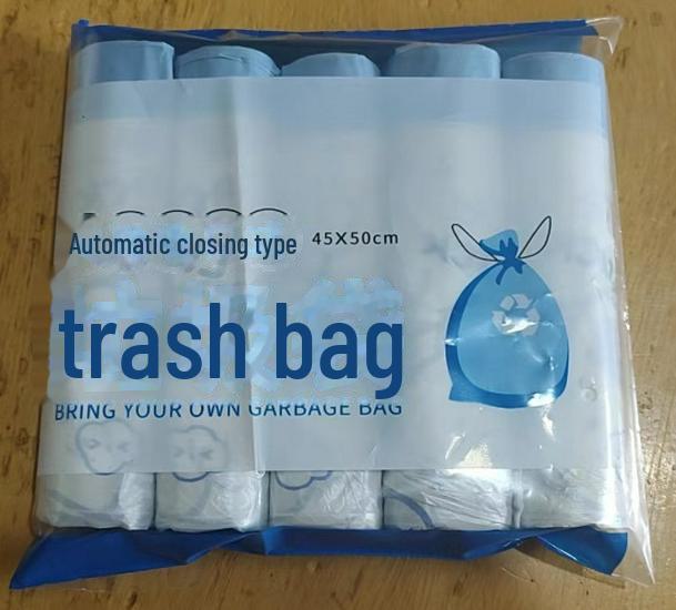 5 Rolls of Colored Thickened Disposable Garbage Bags, 100 Pieces for Office, Hotel, Home Use