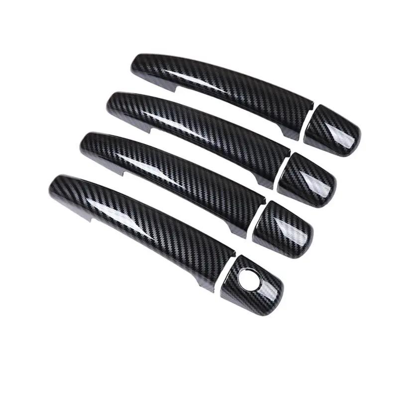 For Citroen Jumpy Dispatch 2007-2015 Chrome Carbon Fiber Car Door Handles Cover Trim Styling Stickers Auto Accessories