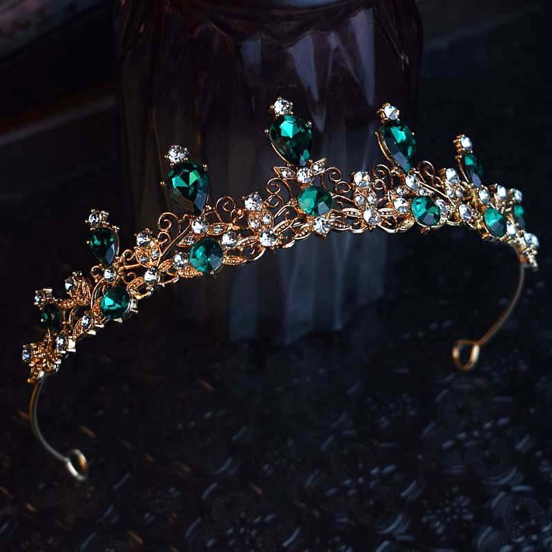 

Корейская версия Корона Аксессуар для волос Сплав Кристалл Королева Повязка на голову Простой Головной убор Детская Вечеринка День рождения Головной убор