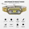 Außensensor-Scheinwerfer, superhell, wasserdicht, über USB wiederaufladbar, verstellbar, atmungsaktiv, Kopfband, leicht, Nachtangeln, Laufen, XPE COB-Lampe