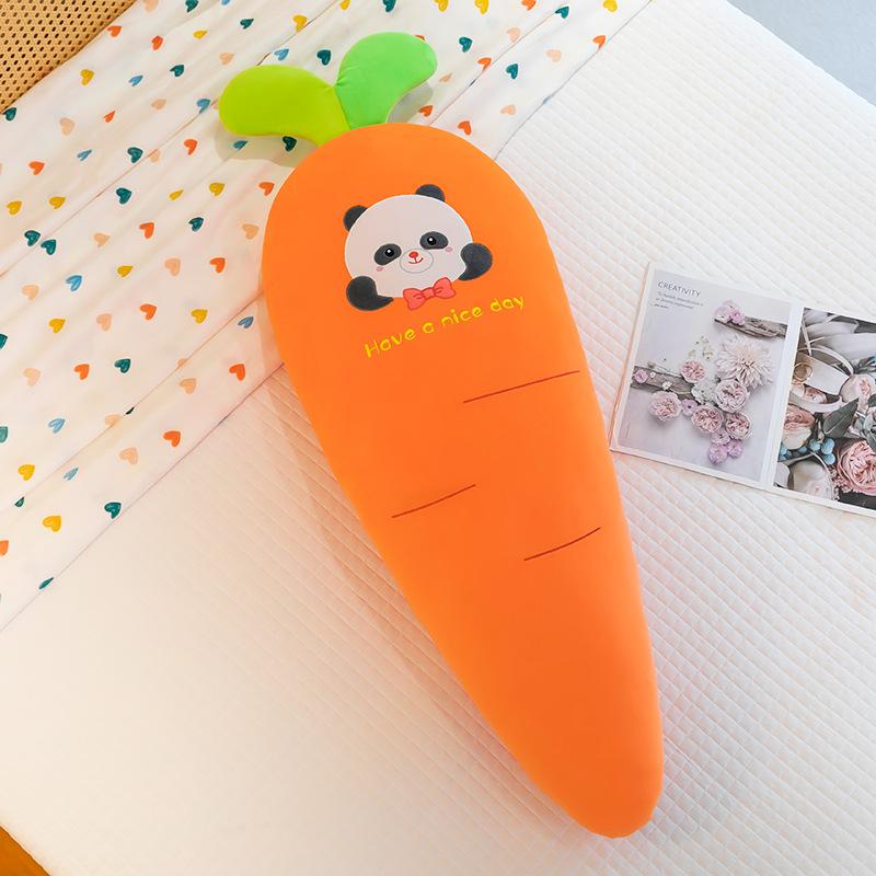 

Panda Carrot Plush Toy Children S Doll Girl Sleeping And Holding Pillow Pregnant Woman Leaning On Pillow Rabbit Carrot Quality 100cm【1.14kg】