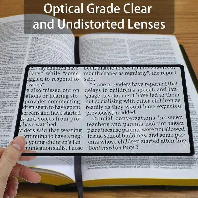 3X Magnifier Portable Card Magnifying Glass Ultra-thin PVC Lens HD Outdoor Pocket Reading Magnifying Glass