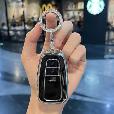 Tpu Car Key Case Cover For Toyota Corolla Cross Camry Land Cruiser Prado Rav4 Prius Key Protector Bag Shell Fob