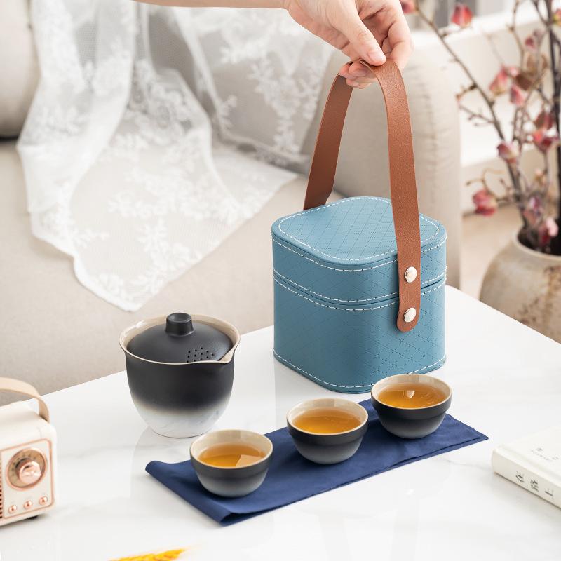 Kung Fu Travel Tea Set: Portable Quick Cup for On-the-Go Outdoor Tea Activity