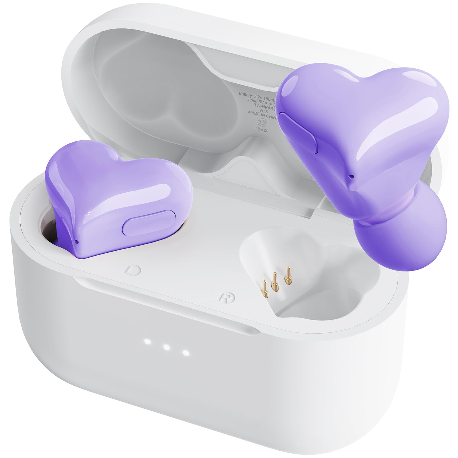 

[2025 Heart-Shaped Earphones] Wireless Bluetooth 5.3 Earphones, Popular, Cute, Compact, Lightweight, Hi-Fi Sound Quality, 48 Hours of Playtime,