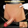 Unisex Wearable Solid Dildo Soft Silicone Strap On For Couples Private Pleasure Toy