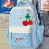 Schoolbag1011 New Cool Soft Cute Cat Full Printed Plaid School Bag Junior High School Students Light Commuting Daily Versatile Backpack
