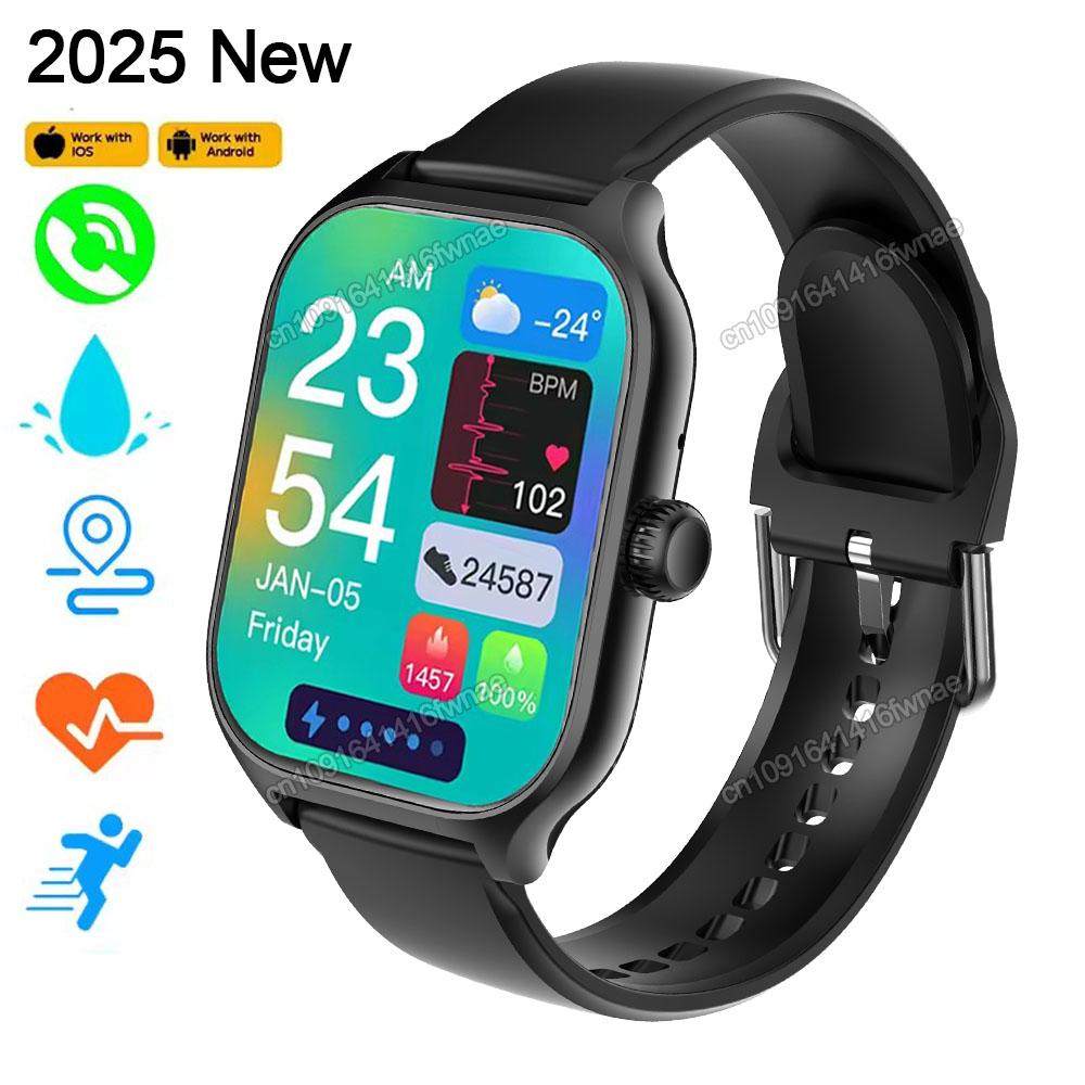 Smartwatch Globale Version GPS-Tracker Bluetooth-Anruf Herzfrequenzmesser IP68 Wasserdicht Sport Fitness Smartwatch Herren Damen