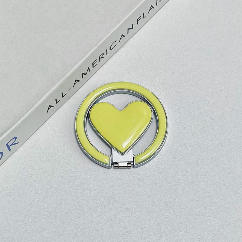 Macaron Ins Style Heart Shape Magnetic Foldable Metal Universal Magsafe Phone Stand